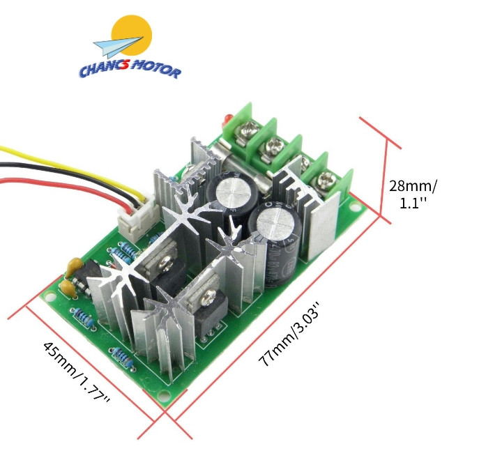 PWM Governor-10-60V-20A-SIZE